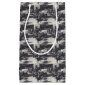 Westerne cowboys Gift Bag Trail Riders and Wagons Klein Cadeauzakje (Voorkant)