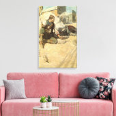  Westerne cowboys, Hopby NC Wyeth Canvas Afdruk (Insitu (Woonkamer))