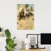  Westerne cowboys, Hopby NC Wyeth Poster (Thuiskantoor)