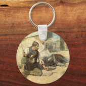 Westerne cowboys, Hopby NC Wyeth Sleutelhanger (Voorkant)