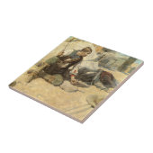  Westerne cowboys, Hopby NC Wyeth Tegeltje (Zijkant)