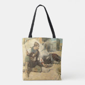  Westerne cowboys, Hopby NC Wyeth Tote Bag (Achterkant)
