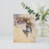  Westerne cowboys in de Corral door NC Wyeth (Staand voorkant)