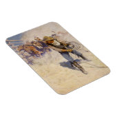  Westerne cowboys in de Corral door NC Wyeth Magneet (Rechterzijde)