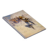  Westerne cowboys in de Corral door NC Wyeth Notitieboek (Rechterzijde)