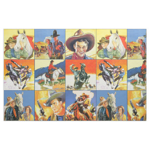 Westerne cowboys Movie Poster Blokken #3 18" Stof