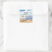 Westerne cowboys, NC Wyeth Bookplate Vierkante Sticker (Tas)