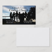 Westerne cowboys op de FenceBusiness Card-Sjabloon Visitekaartje (Voorkant / Achterkant)