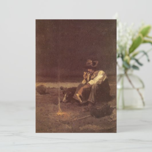  Westerne cowboys, Plains Herder by NC Wyeth (Staand voorkant)