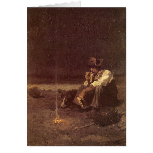  Westerne cowboys, Plains Herder by NC Wyeth (Voorkant)