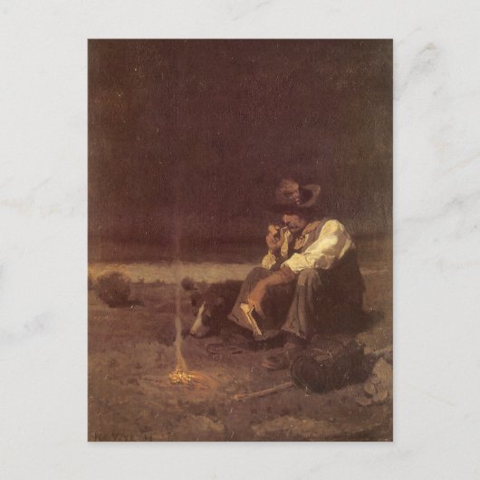  Westerne cowboys, Plains Herder by NC Wyeth Briefkaart (Voorkant)