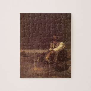  Westerne cowboys, Plains Herder by NC Wyeth Legpuzzel