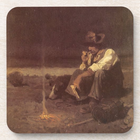  Westerne cowboys, Plains Herder by NC Wyeth Onderzetter (Voorkant)