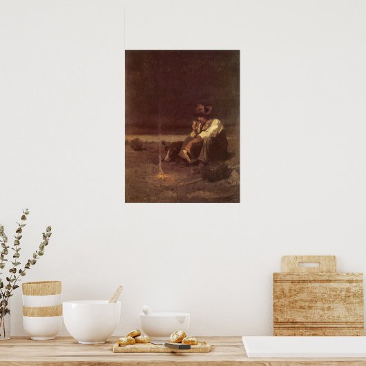  Westerne cowboys, Plains Herder by NC Wyeth Poster (Keuken)