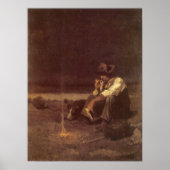  Westerne cowboys, Plains Herder by NC Wyeth Poster (Voorkant)