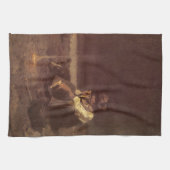  Westerne cowboys, Plains Herder by NC Wyeth Theedoek (Horizontaal)