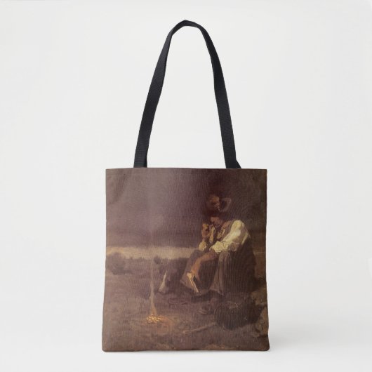 Westerne cowboys, Plains Herder by NC Wyeth Tote Bag (Voorkant)