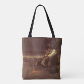 Westerne cowboys, Plains Herder by NC Wyeth Tote Bag (Achterkant)