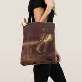 Westerne cowboys, Plains Herder by NC Wyeth Tote Bag (Dichtbij)