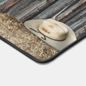 Westerne cowboyschuur bureaumat (Hoek)