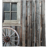 Westerne cowboyschuur douchegordijn (Voorkant)