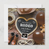 Westerne cowboyzwangerschapsaankondiging kaart (Voorkant)