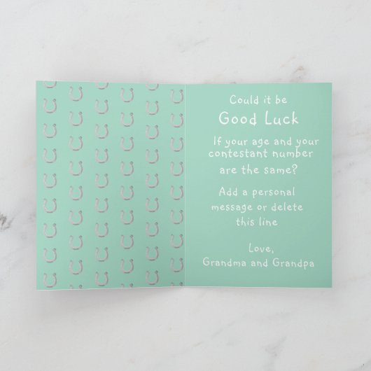 Westerne Cowgirl 21st Verjaardag Rodeo Custom Kaart (Binnen)