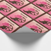 Westerne Cowgirl - aangepaste cadeauverpakking Cadeaupapier (Hoek)