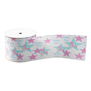 Westerne Cowgirl Baby met paardenrodeo Star 1 1/2 Grosgrain Lint