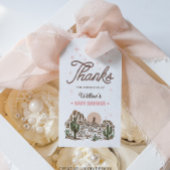 Westerne Cowgirl Baby shower gunst Cadeaulabel