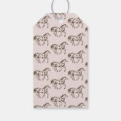 Westerne Cowgirl Baby shower gunst Cadeaulabel (Achterkant)