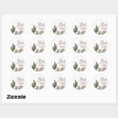 Westerne Cowgirl Baby shower gunst Ronde Sticker (Vel)