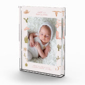 Westerne Cowgirl Baby Verticale foto Keepsake (Rechts)