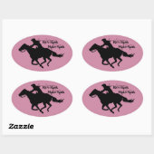 Westerne Cowgirl Barrel Racer Ride Rank Sticker (Vel)