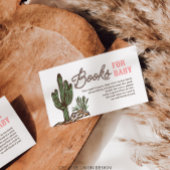 Westerne Cowgirl Boeken voor Baby shower Kaart