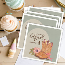 Westerne Cowgirl Boho Flowers Boots Verjaardagsfee