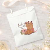 Westerne Cowgirl Boho Flowers Boots Whimsical Bedankzakje (Geknipt)