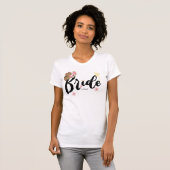 Westerne Cowgirl Brid Bachelorette T-shirt (Voorkant volledig)