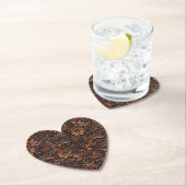 Westerne Cowgirl bruine bloemen Kartonnen Onderzetters (Insitu)