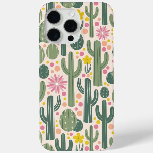 Westerne Cowgirl Cactus Desert Bloemenpatroon Case-Mate iPhone Case (Achterkant)