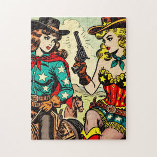  Westerne Cowgirl Comics Legpuzzel