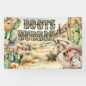 Westerne cowgirl cowboy rustic desert cactus spandoek (Horizontaal)