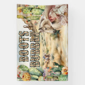 Westerne cowgirl cowboy rustic desert cactus spandoek (Verticaal)