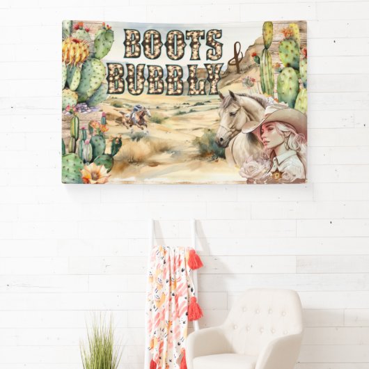 Westerne cowgirl cowboy rustic desert cactus spandoek (Insitu)