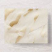 Westerne Cowgirl Cream Gold Koeienhuid All In One Uitnodiging (Achterkant)