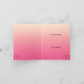 Westerne Cowgirl Custom Bedankt Opmerking Kaart (Binnen)