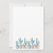 Westerne Cowgirl Eerste Rodeo Verjaardagsfeestje Kaart (Achterkant)