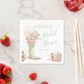 Westerne Cowgirl Floral Boots Shower Servet (Insitu)