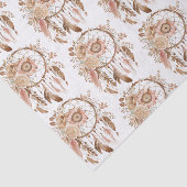 Westerne Cowgirl Floral Dream Catcher Verjaardag Tissuepapier (Detail)