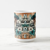 Westerne Cowgirl Floral Gepersonaliseerd Koffiemok (Center)